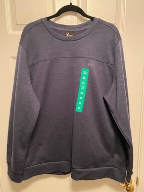Spyder Active Men's Fleece Crewneck Sweatshirt - Navy Blue…size XL